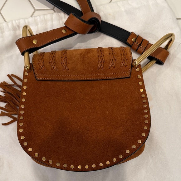 Chloe Tan Leather Crossbody Bag HUDSON MINI - Picture 6 of 11
